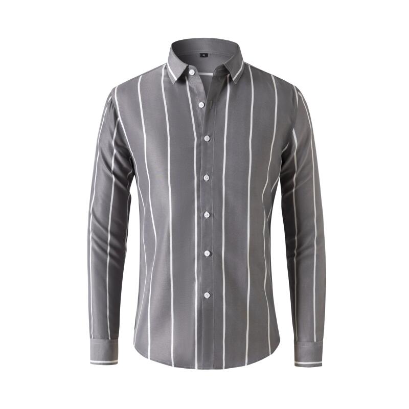Men'S Fashion Clothing - Camicia Elegante a Righe da Uomo,