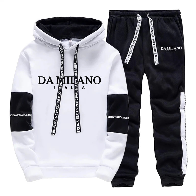 Men'S Fashion Clothing - Tuta da Uomo Autunno Inverno Bianca
