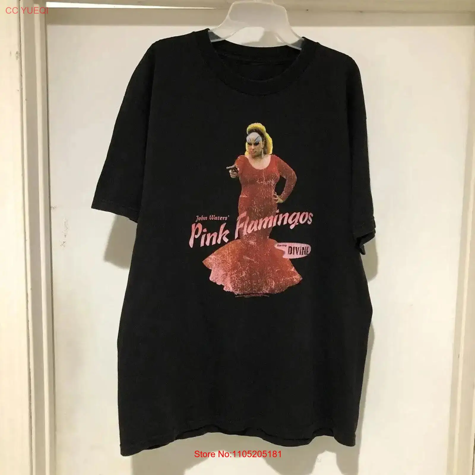 Men'S Fashion Pink Shirt - Vintage anni '90 John Waters Pink