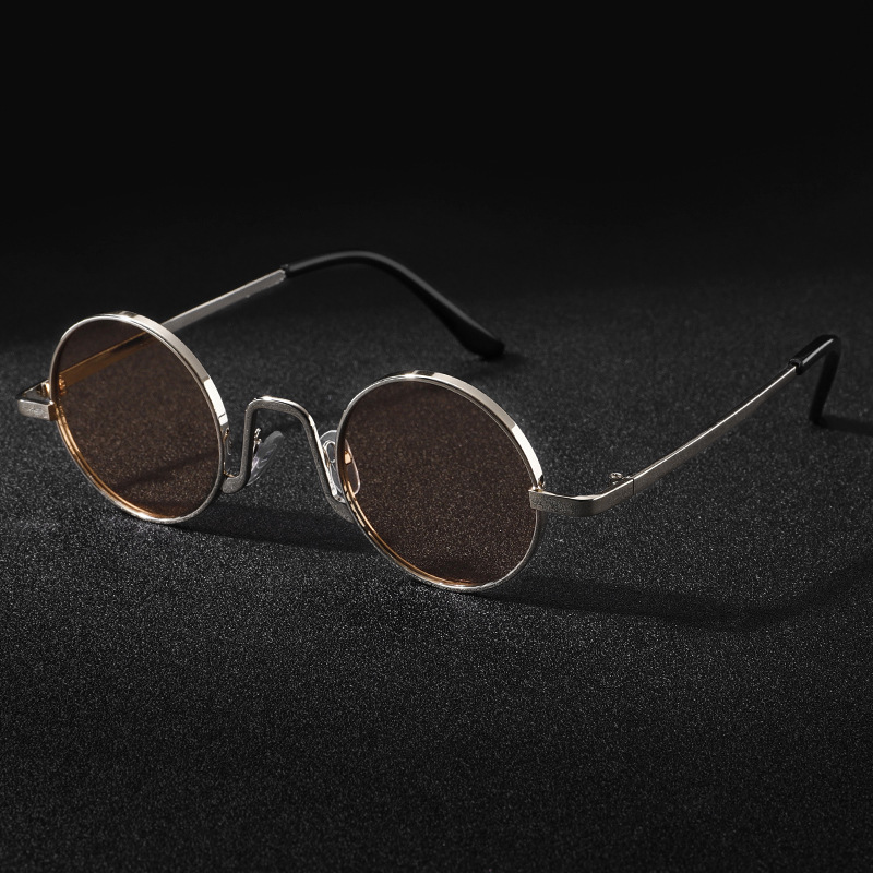Men'S Fashion Round Glasses - Occhiali da Sole Vintage di Design