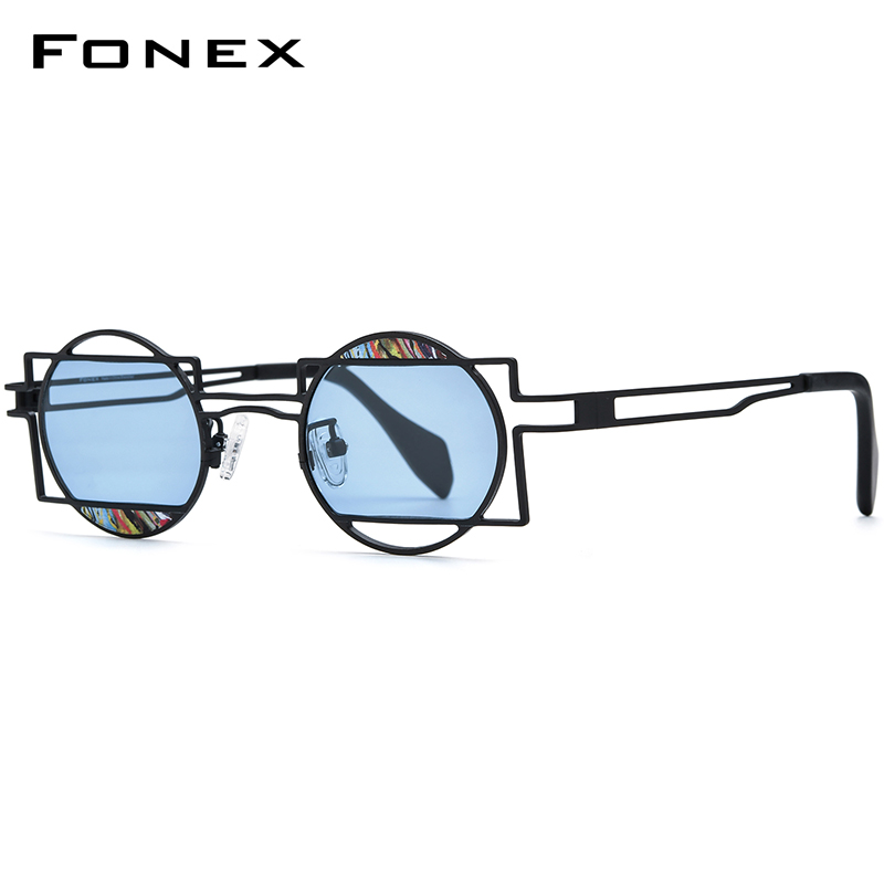 Occhiali da Sole FONEX in Tita - Men'S Fashion Round Glasses recensione e prezzo