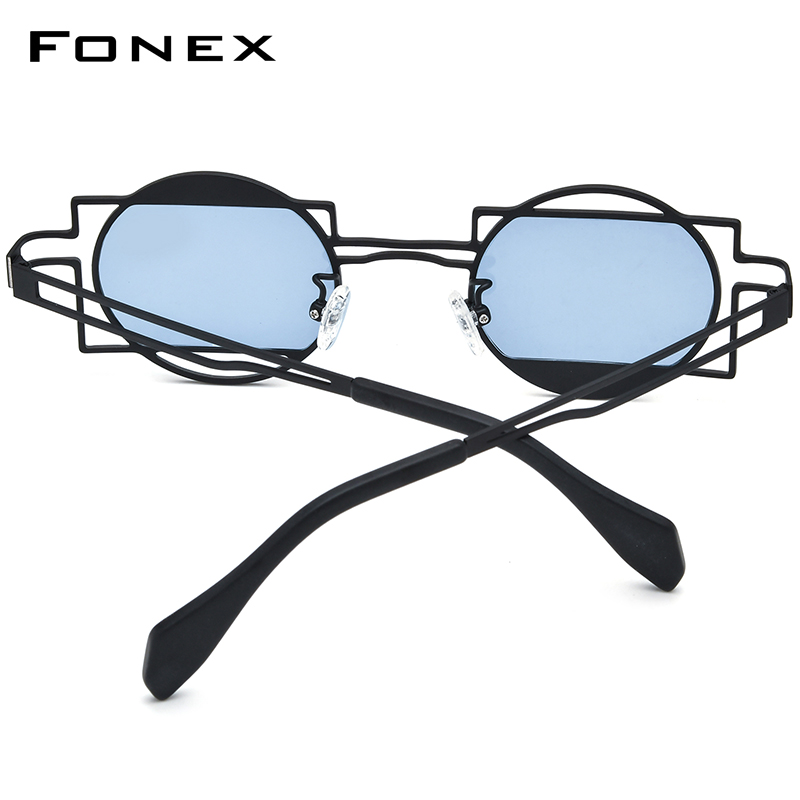Occhiali da Sole FONEX in Tita - Men'S Fashion Round Glasses recensione e prezzo