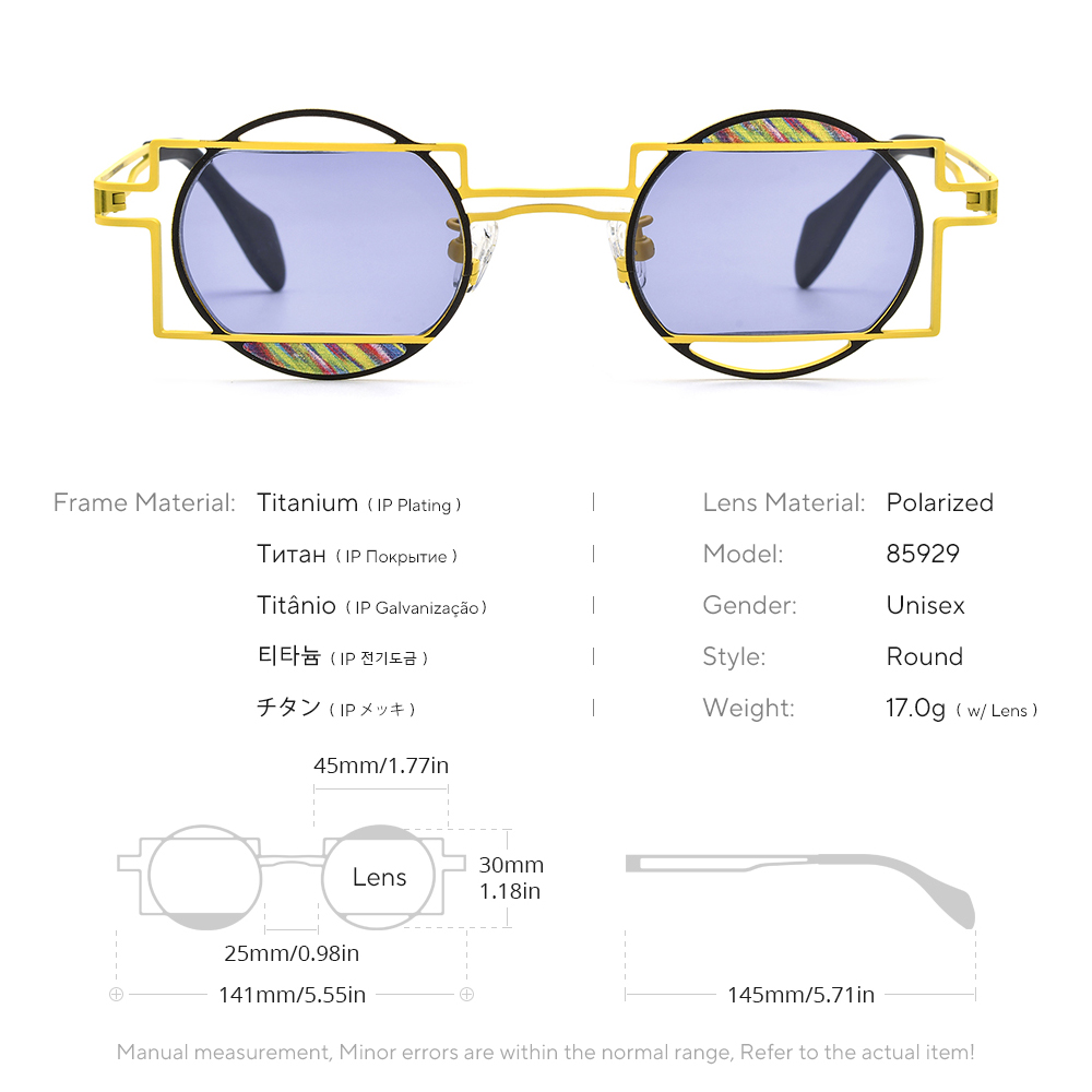 Occhiali da Sole FONEX in Tita - Men'S Fashion Round Glasses recensione e prezzo