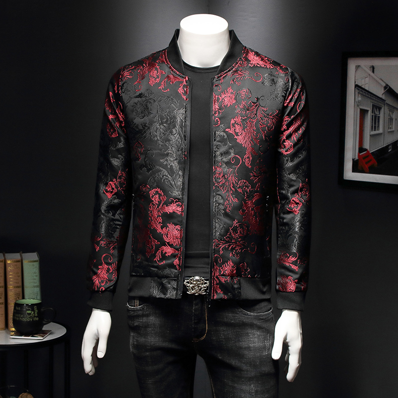 Giacca floreale con motivo pai - Mens Fashion Bomber Jacket recensione e prezzo