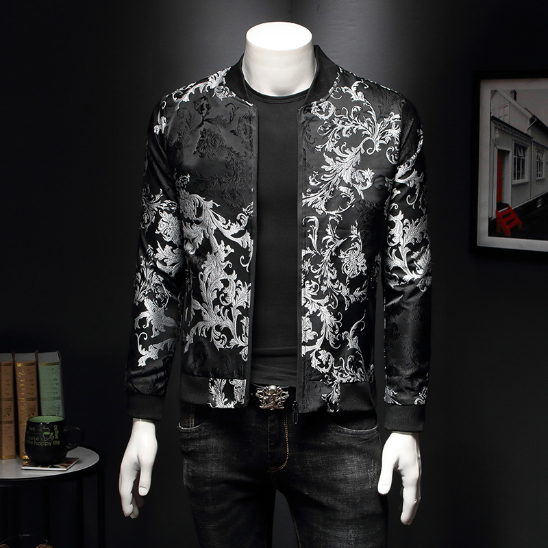 Giacca floreale con motivo pai - Mens Fashion Bomber Jacket recensione e prezzo