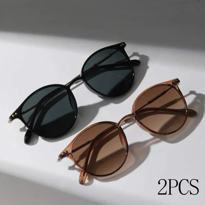 2 Pezzi Occhiali da Sole Roton - Men'S Fashion Round Glasses recensione e prezzo