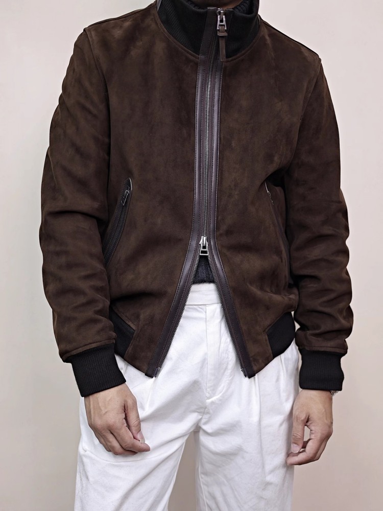Giacca da uomo in vera pelle c - Mens Fashion Bomber Jacket recensione e prezzo